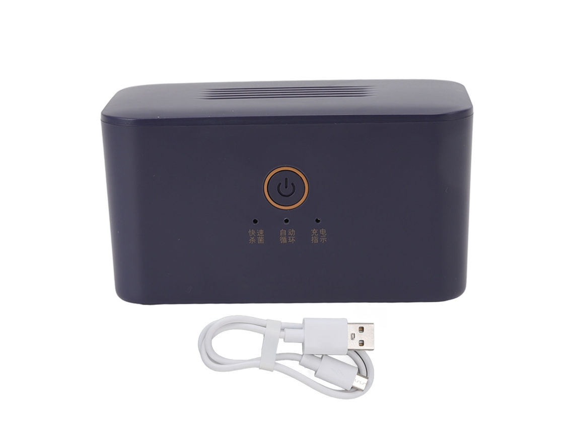 Desodorizador Para Armario De Zapatos, Purificador De Aire Portátil De 5 V Y 2 W, Abs, 1800 Mah, Azul Oscuro.