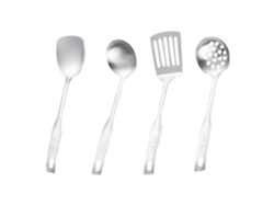 Juego de Utensilios de Cocina de Acero Inoxidable - 4 Piezas para Wok TRUYUETY