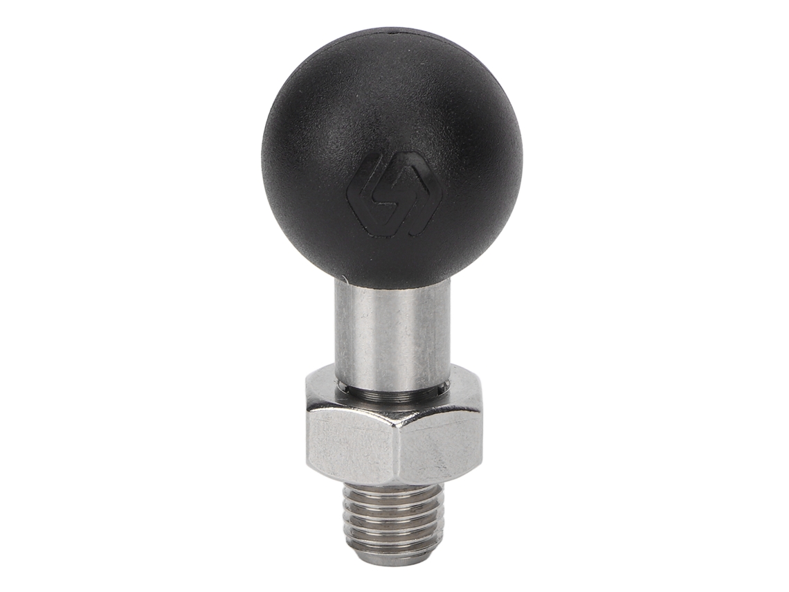 2026-soporte De Bola Roscado De Acero Inoxidable Para Moto, Adaptador Universal Para Portátil Teléfono Moto M10, Fácil Instalación