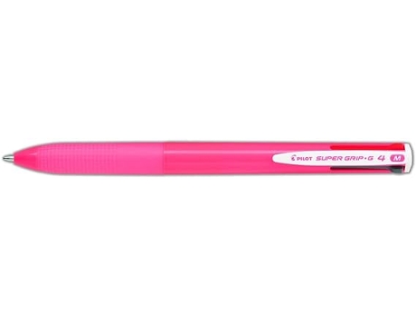 Boligrafo Pilot Super Grip 4 Colores Rosa Chicle PILOT