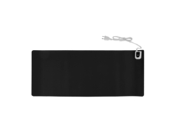 Almohadilla De Ratón Caliente De Cuero Pu Almohadilla De Escritorio Cálida 31x13in Almohadilla De Ratón Para Juegos Caliente Negro