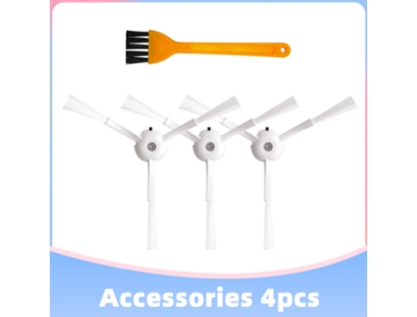 3 piezas por juego de Cepillo Lateral para Xiaomi Roborock 1/2 S5 S50 S51 S55 S6 S60 S65 E25 E35 E20 C10 T4 T6 Robot aspirador