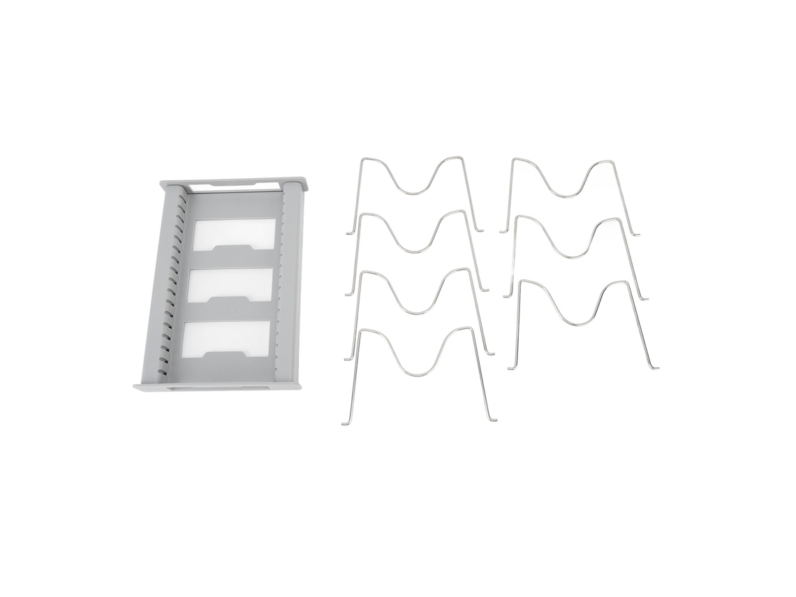 Organizador De Ollas Expandible Antideslizante Ajustable Para Tapar Ollas Y Sarténs En Cocina Gris