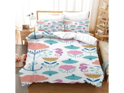 Funda Nórdica Estampado Juego Cama Funda Microfibra Almohada Juego 140x200cm 65x65cm 140 X 200 Cm 65
