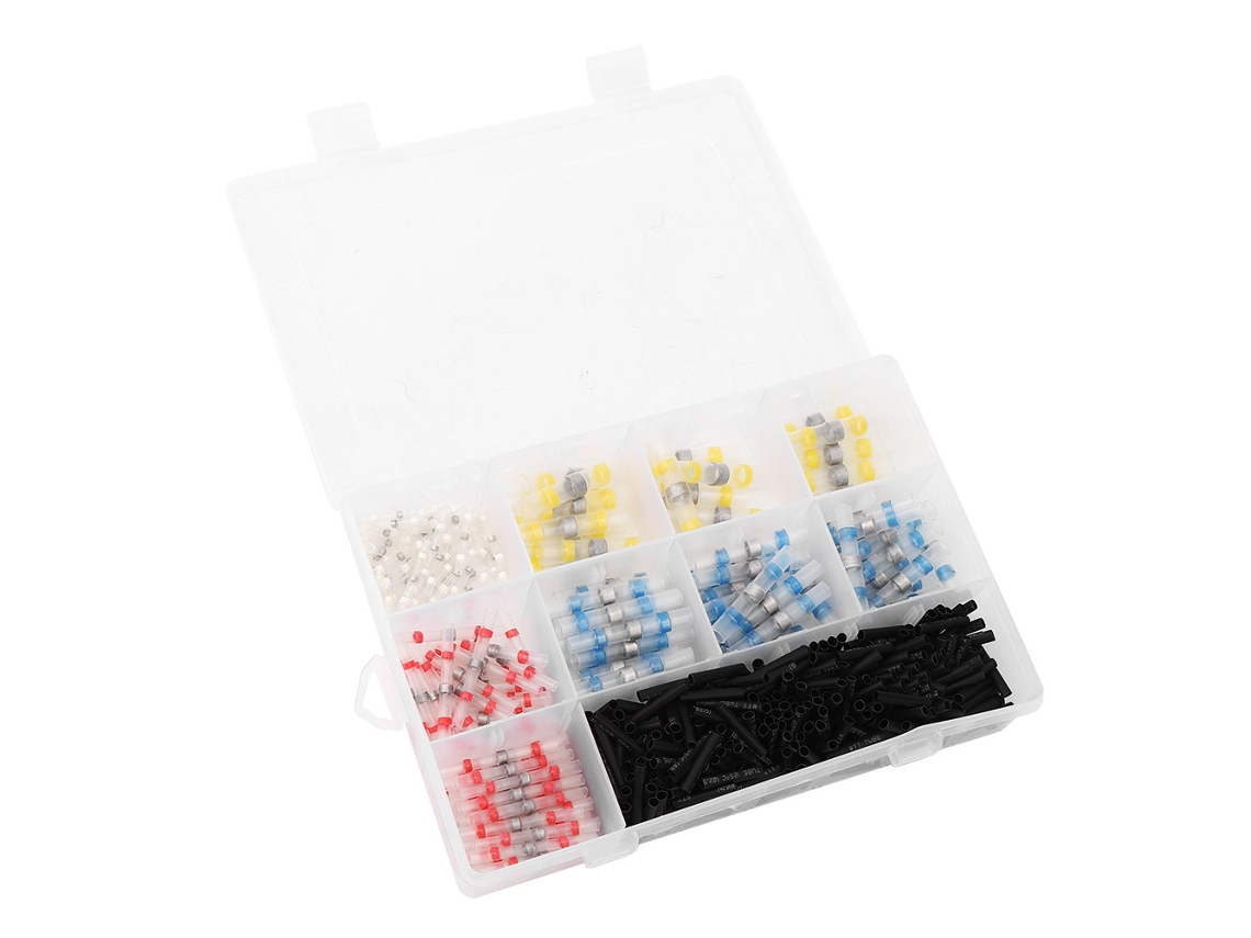 Kit De 500 Piezas De Conectores, Soldadura Termorretráctil, Aislante Impermeable, Sellador.