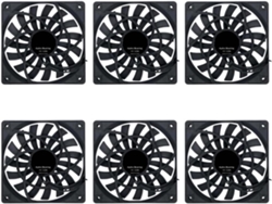 6 Ventiladores De Refrigeración Pwm Delgados Silenciosos De 120 Mm (12 Cm), Nuevos.