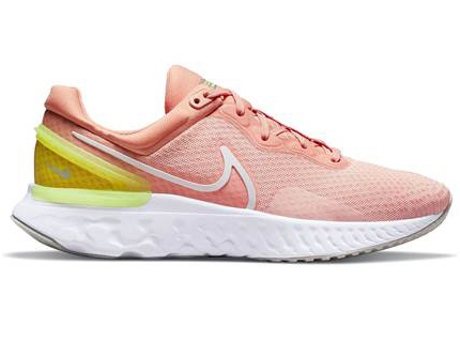 Zapatillas Deportivas NIKE React Miler 3 (Rosa - Material Sintético, Tejido- 39)