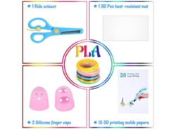 Recambios de filamento para bolígrafo 3D (20 colores, 1,75 mm, 100 m), color amarillo Gusshious