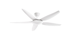 Ventilador de techo Perenz 7200 B blanco con luz Ø 142 cm, 5 aspas, 5 velocidades, motor DC de 50 W, silencioso