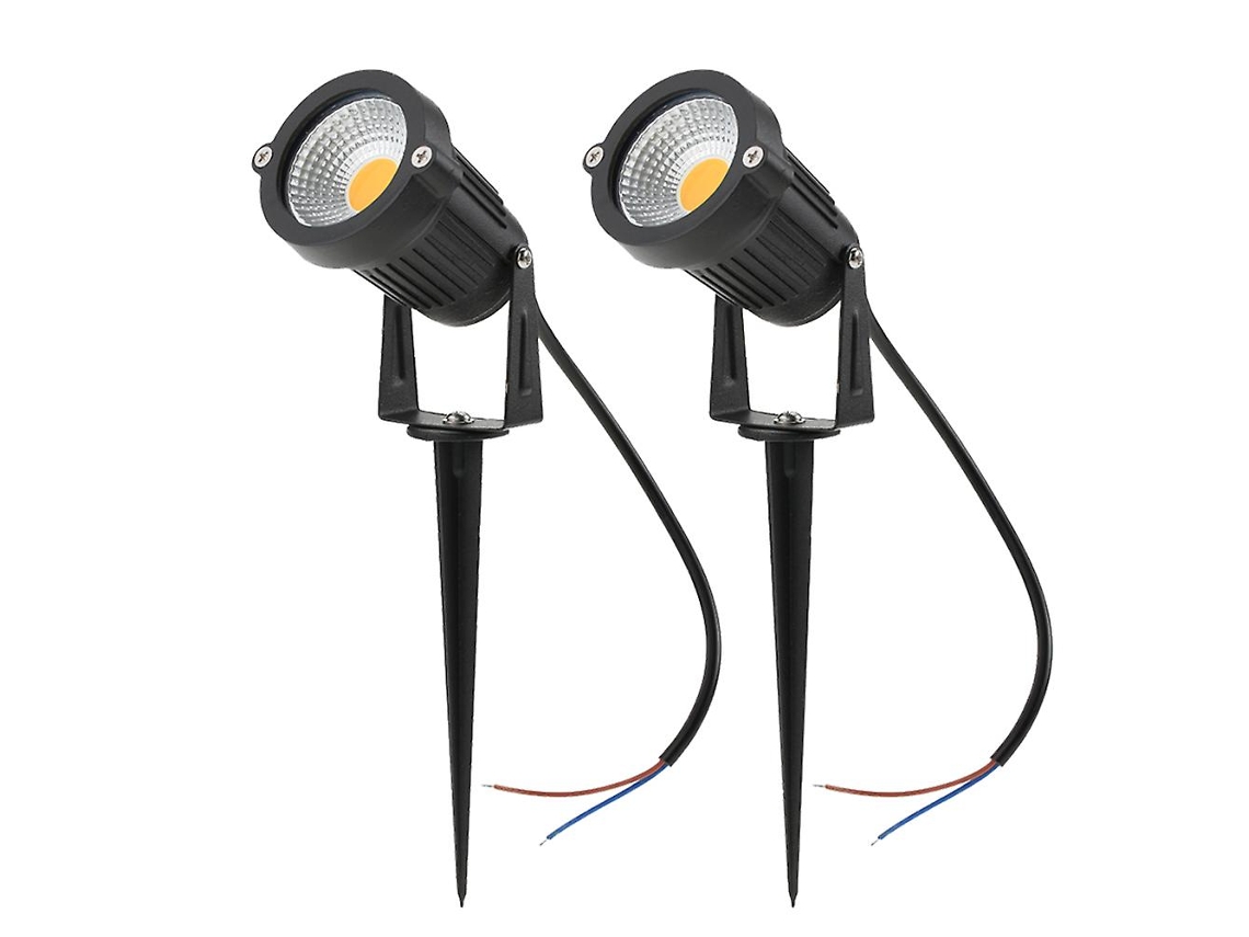 Rebe-lámpara De Jardín Led Cob 5w 4 Piezas 12v Ac/dc Exterior Decorativa Paisaje Impermeable Ip65 2 Paquetes