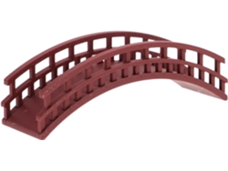 Accesorio De Modelo De Plástico Grande Para Puente De Arco Rojo Marrón En Miniatura