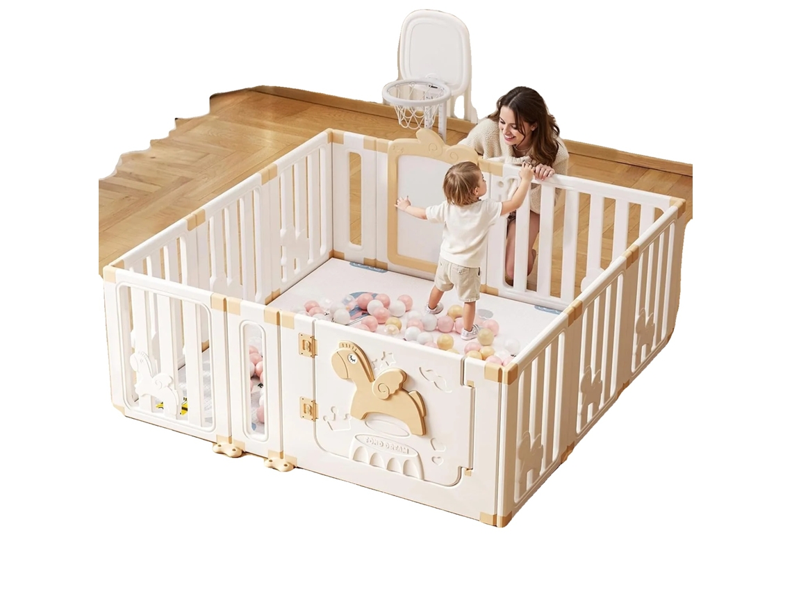 Parque infantil, diseño modular, pizarra integrada, color caqui OEM