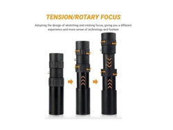 Monocular de visión nocturna con zoom digital de alta definición, binoculares de viaje con visión nocturna, para caza y acampada, color negro Yizhood