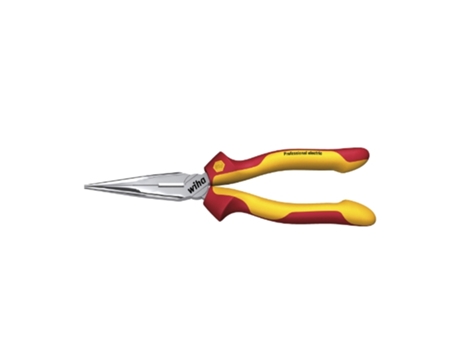 WIHA Alicates de boca semi-redonda Professional electric con filo de corte, con forma recta (27423)