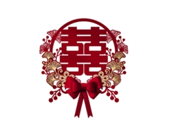 Pegatina De Boda China Doble Felicidad Roja Decoración Tradicional Pared Ventana