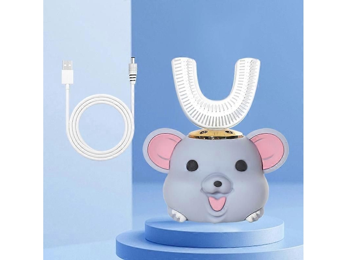 Cepillo de dientes eléctrico para niños con forma sónica, blanqueamiento dental ultrasónico inteligente de 360 ​​grados, IPX7, GOKOCO