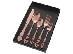 Juego de cubiertos portátil de acero inoxidable: cuchillo, tenedor y cuchara con estuche para acampar RNEMITERY