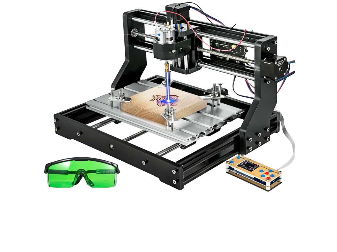 Máquina de grabado, control de 3 ejes, capacidad de fresado CNC, láser 3018 Pro de 0,5 W