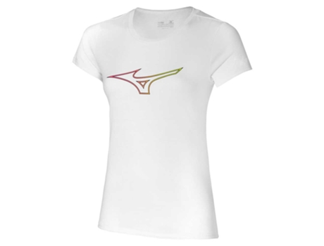 Camiseta de Mujer para Running MIZUNO Rb Logo Blanco (L)