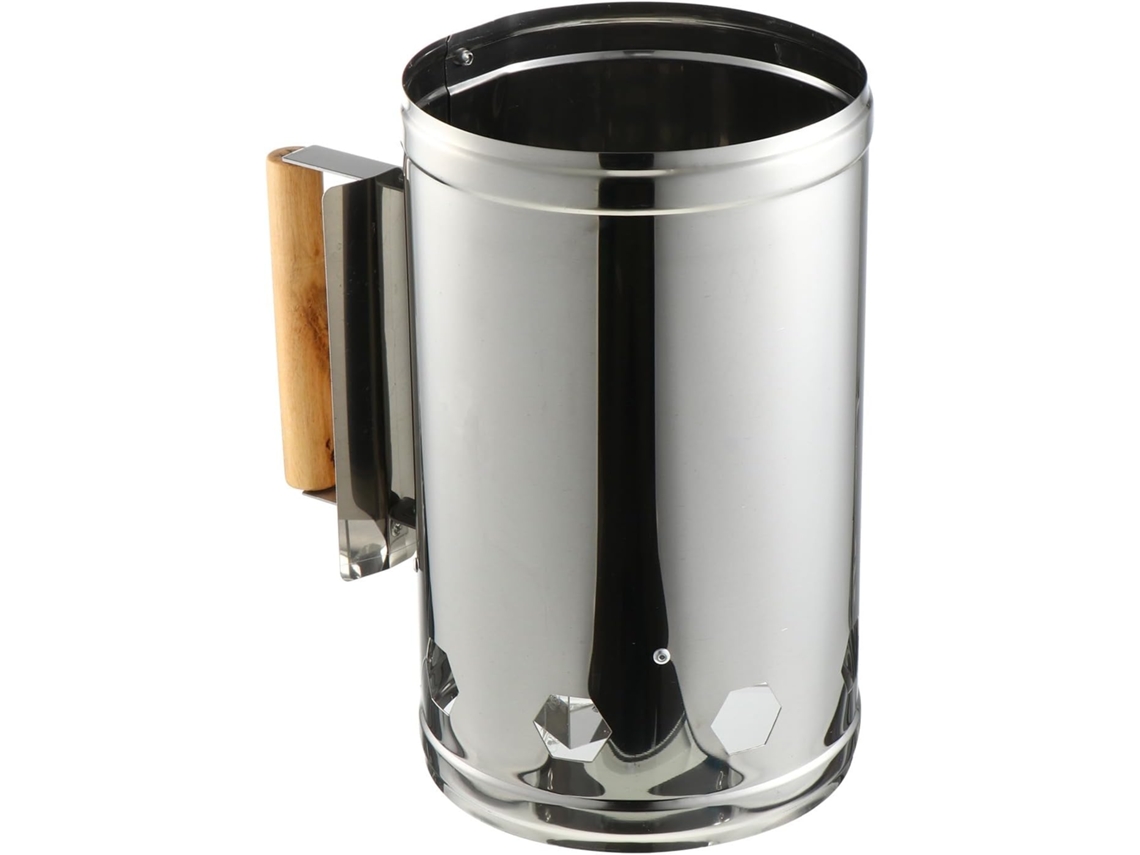 Cubo Para Encender Carbón Para Barbacoa Al Aire Libre, De Metal Resistente Y Duradero.
