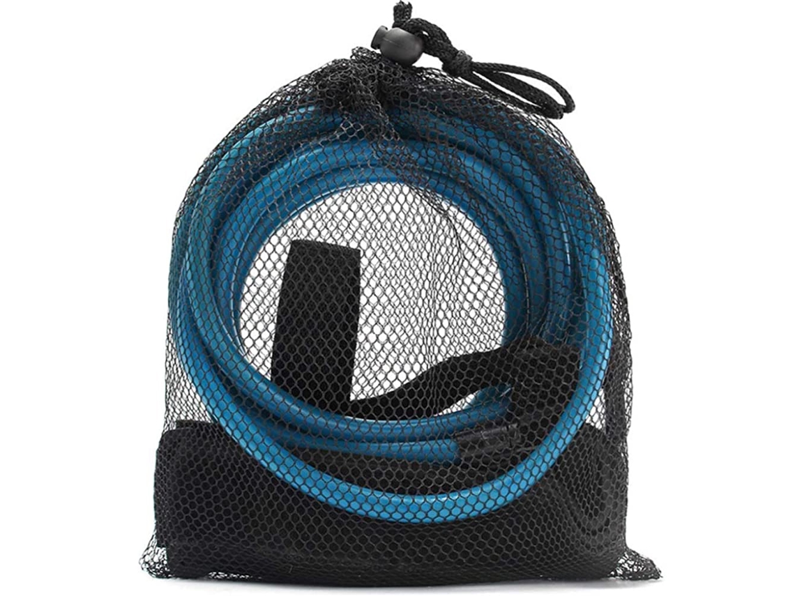 JILLIOPER Cinturón de natación de longitud ajustable, kit de natación estacionario azul con banda de natación duradera