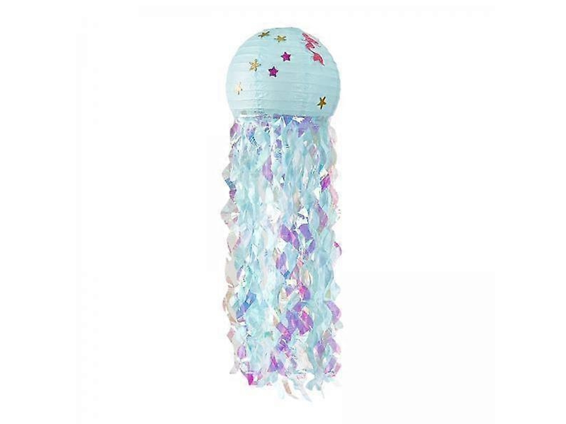 2 farolillos de papel de medusa, sirena, manualidades, fiesta, 1 unidad, sirena colgante Rosewell