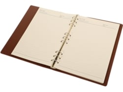 Cuaderno De Cuero Con Anillas, Recargable, Para Escribir Y Organizar, Agenda Ligera.