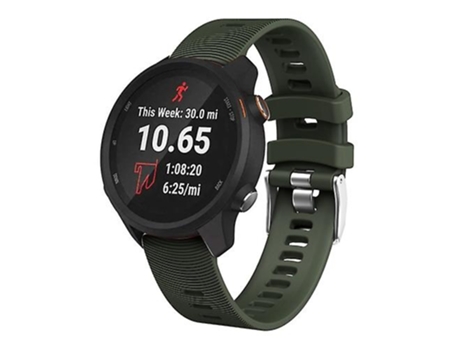 Correa Smartwatch Para Garmin Forerunner 245 Verde Ejército VENISYMLIS