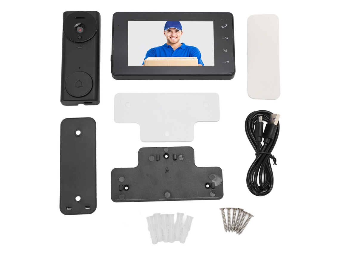 Sistema de videoportero Wi-Fi con timbre visual y cámara de videoportero Wi-Fi