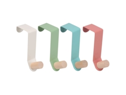 2026-ganchos Para Puerta, Ganchos Colgantes Para Baño/armario, Ganchos De Abrigo Coloridos (4 Pack)