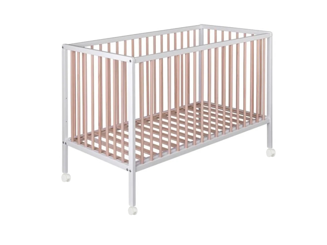 Cuna Bebé Laponia Con Somier De Láminas De Haya 4 Ruedas COOL DREAMS