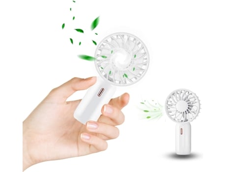 Mini Ventilador USB de bolsillo ajustable de 3 velocidades Recargable por USB Ideal para dormir en viajes de oficina