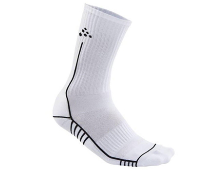 Calcetines para Hombre CRAFT Progress Mid Blanco para Fútbol (EU 43 - 45)