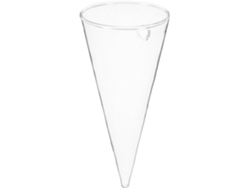 Maceta Grande De Vidrio Transparente Con Forma De Cono Para Colgar En La Pared, Jarrón Hidropónico Decorativo.