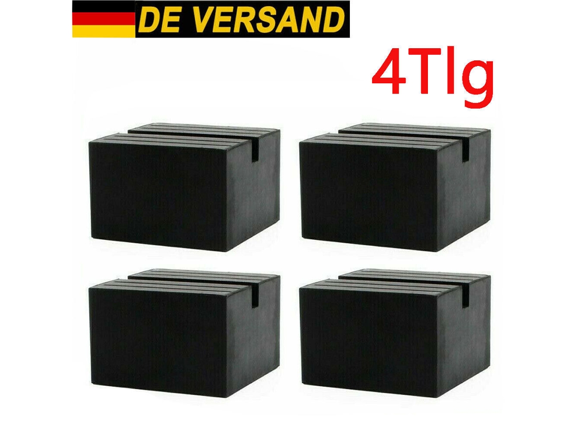 Almohadilla de goma para soporte de gato universal de alta resistencia, resistente al aplastamiento con ranuras cruzadas, diseño de marco con ranuras cuadradas para mayor protección.