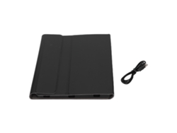 Teclado inalámbrico desmontable y panel táctil para Samsung Tab S7 de 11 pulgadas (2020), color negro y dorado claro.