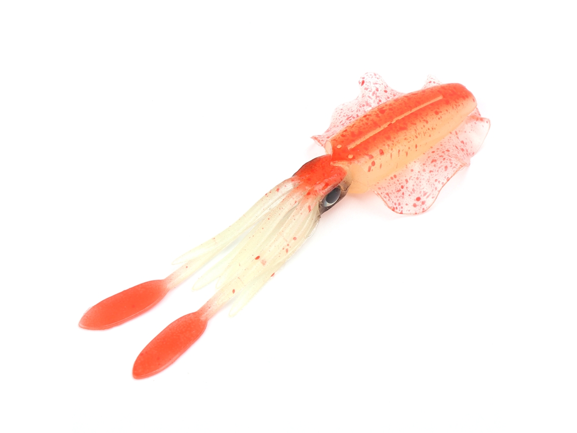 Señuelo Luminoso De Silicona Uv Con Ojos 3d Para La Pesca De Calamares Y Peces.