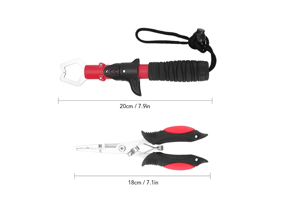 Pinza para peces de acero inoxidable, herramienta de pesca