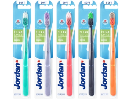 Pack de 5 Cepillos de Dientes JORDAN Clean Soft