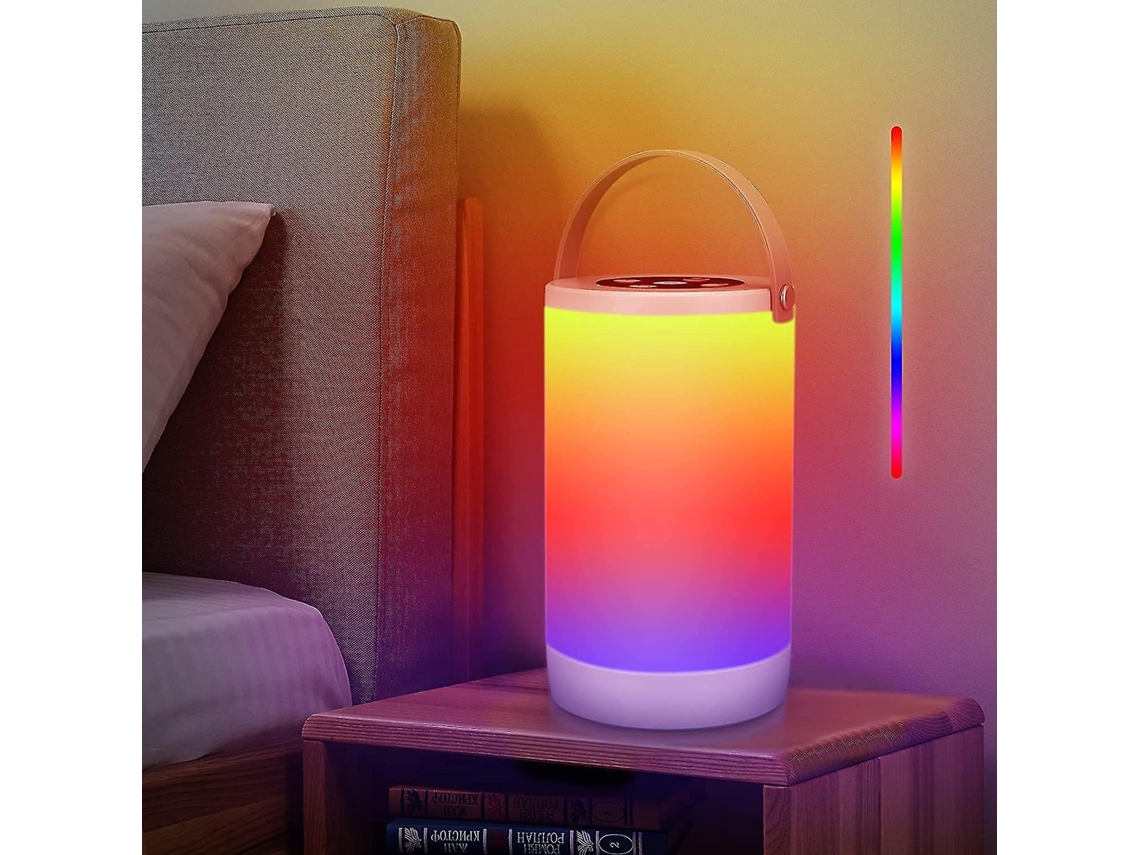 Omni-lámpara De Mesa Portátil Recargable Con Sensor Táctil, Modo Rgb Y Luz Blanca Cálida Ajustable, Función De Memoria, Luz Nocturna