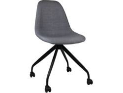 Silla de Oficina THINIA Ruedas Gris (Brazos Fijos - Plástico, Acero, Tela)