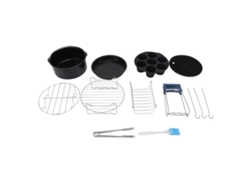 Juego De Utensilios De Cocina Antiadherentes De Acero Inoxidable Para Freidora De Aire, Fácil De Limpiar, Accesorios De Cocina, 16 Cm