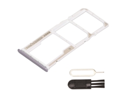 Bandeja Para Tarjeta Sim Doble Con Pin Para Xiaomi Redmi Note 10, Ranura De Plástico Plateado
