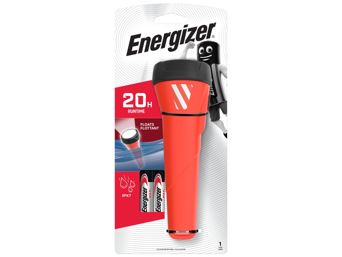 ENERGIZER Linterna impermeable de 100 lúmenes con 2 pilas alcalinas AA