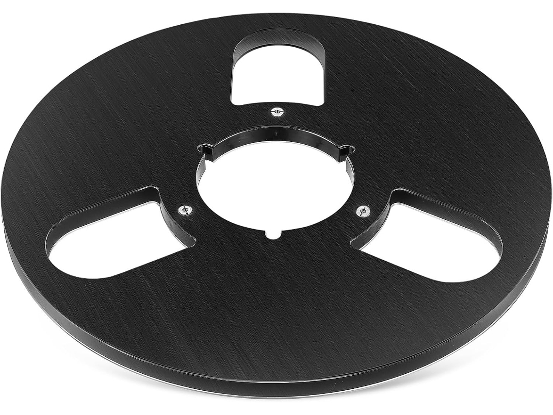 Bobina Receptora Vacía De Aleación De Aluminio Negro De 3 Orificios Con Resistencia Reforzada