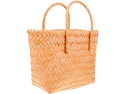 Bolsa De Praia Pequena, Bege, De Plástico Trançado, Leve E Com Estilo Boêmio.