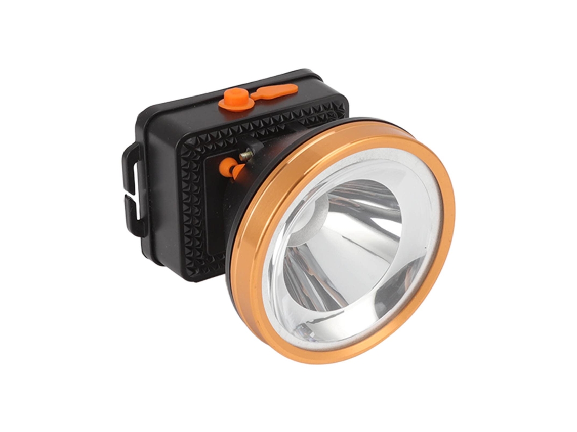 Linterna Frontal Recargable De Minero, Anillo Led De Aleación De Aluminio De 1800 Mah Con Cargador Para Aventuras Al Aire Libre (negro)