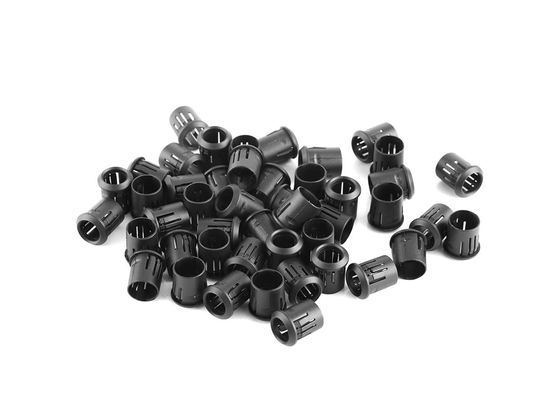2026velora-soporte De Diodo Led 10mm 50 Piezas, Porta Lámpara De Nylon Negro Con Clip Y Marco De Montaje Útil
