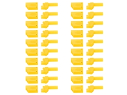 20 Fundas Aislantes Para Enchufes Banana De 4 Mm (22,160) De Color Amarillo Para Conectores Rc, Material Pa, Duraderas Y Fáciles De Usar.