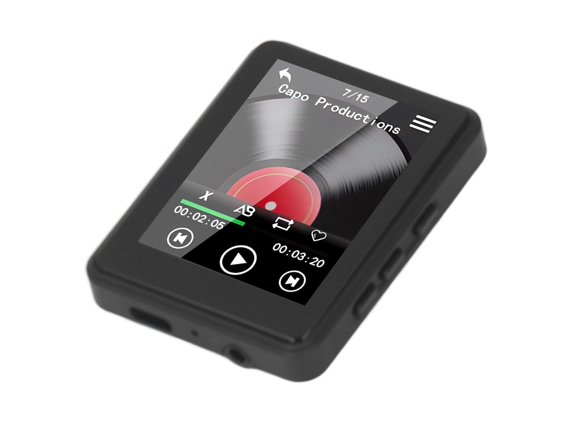 Reproductor MP3/MP4 sin tarjeta Yizhood T7 de 2,4 pulgadas (negro)